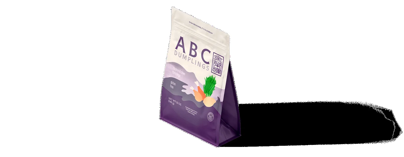 Pack of Organic chicken and chive ABC Dumplings