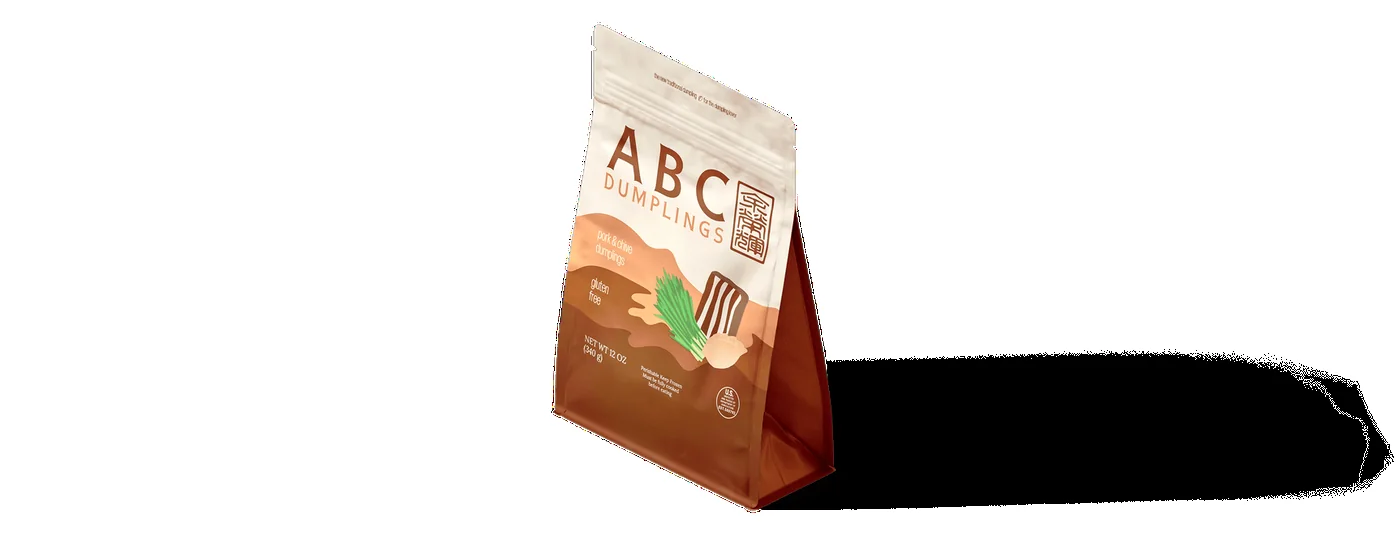 Pack of Organic pork and chive ABC Dumplings